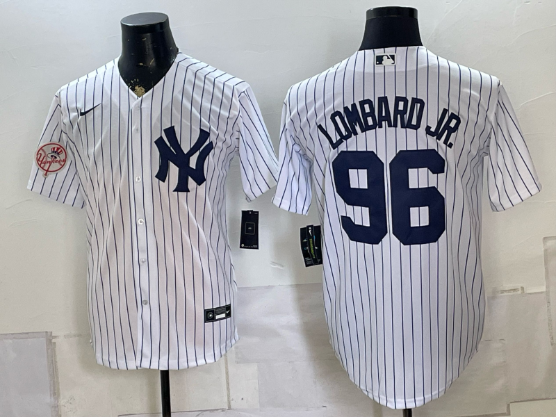 Men 2026 New York Yankees #96 Lombard Jr white Nike MLB Jersey 0816004->new york yankees->MLB Jersey
